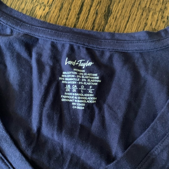 2/$15 New Lord and Taylor Long Sleeve Top Plus 0X - Picture 6 of 6